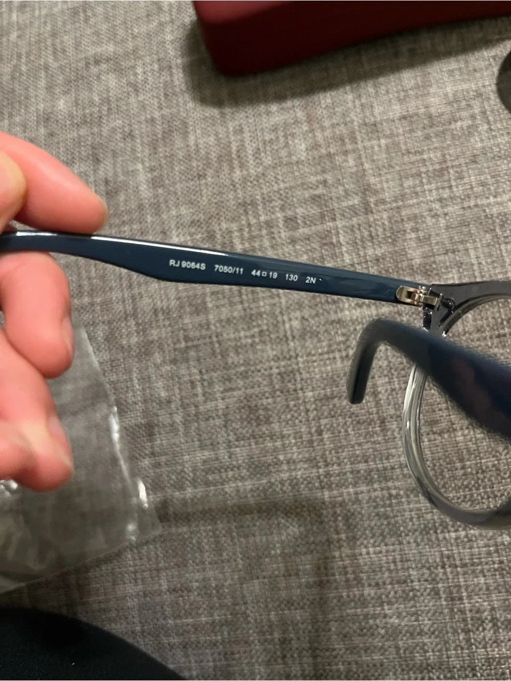 Ray-Ban RJ9064S Kids Clear Gray Round Eyeglasses/Sunglasses lens 44-19